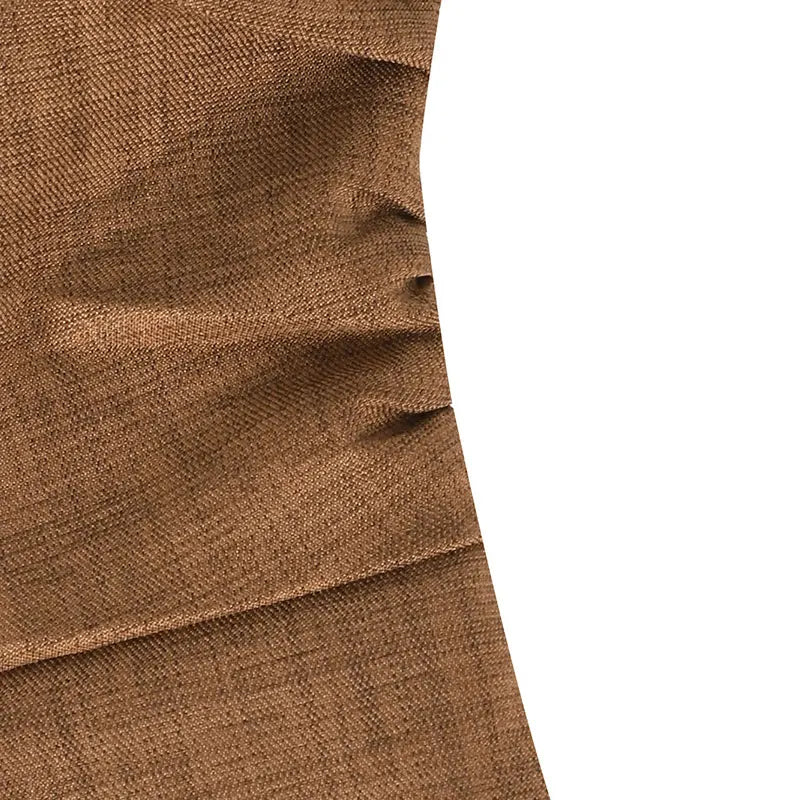 Slim Skew Collar Solid Rompers