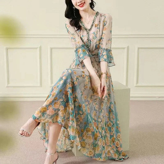 Silk Chiffon Dress